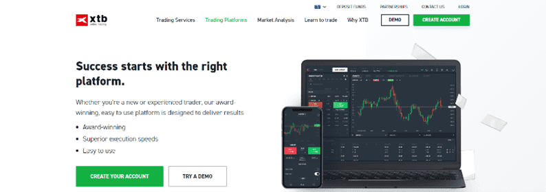 Plataforma xStation 5 de XTB Plataforma xStation 5 de XTB